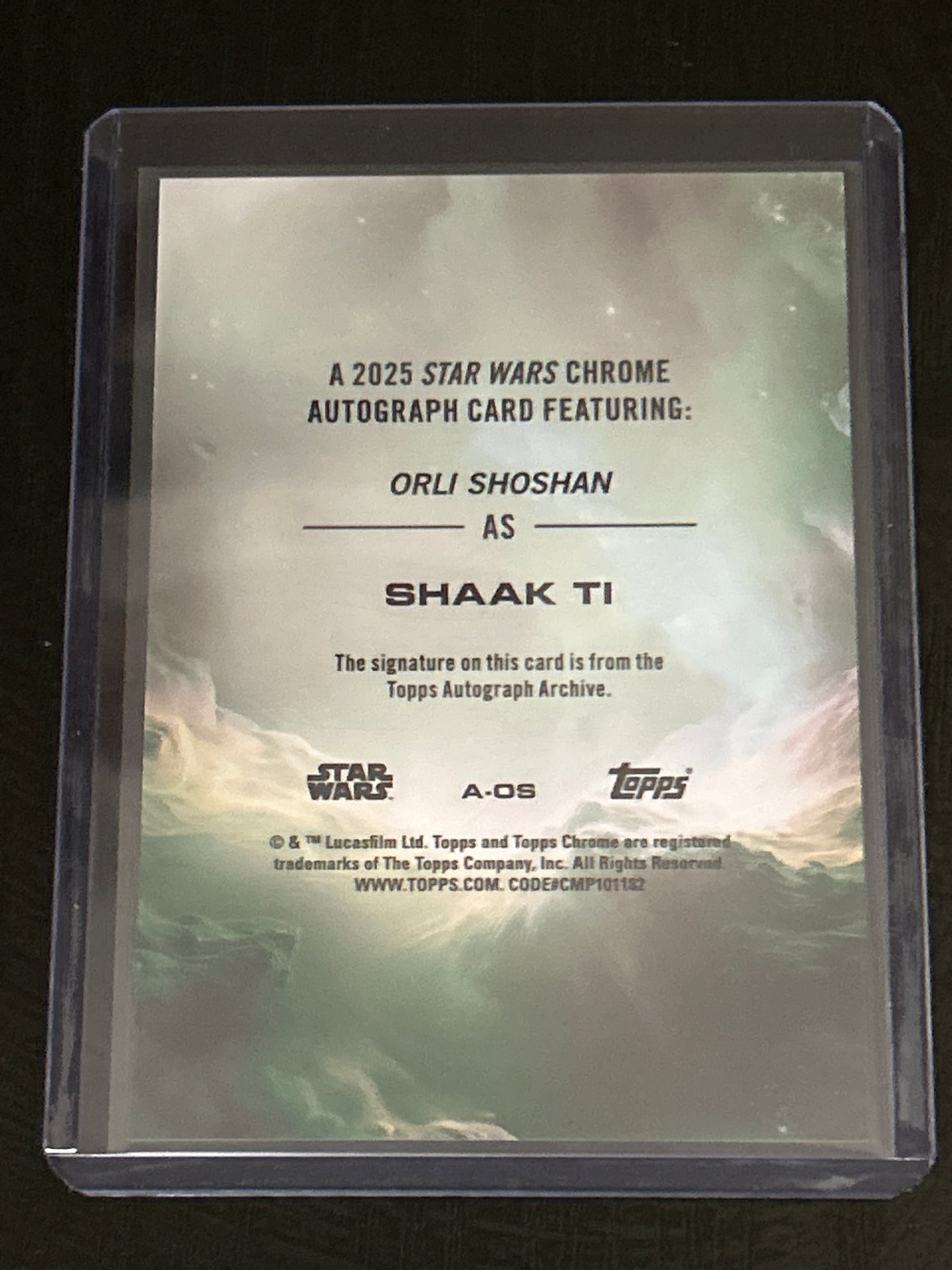 2025 Topps Chrome Star Wars Shaak Ti Refractor Auto #A-OS Orli Shoshan