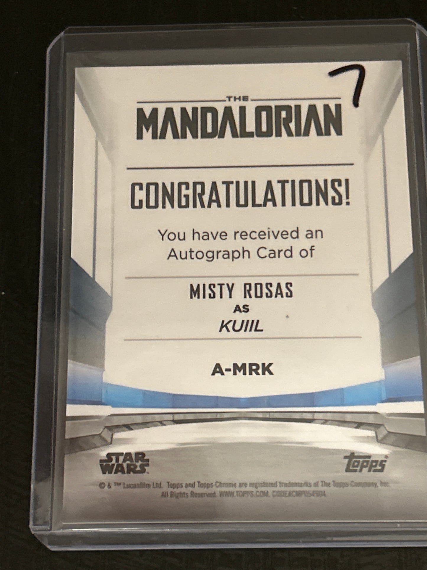 2022 Topps Chrome Star Wars Kuiil The Mandalorian Misty Rosas Auto #A-MRK